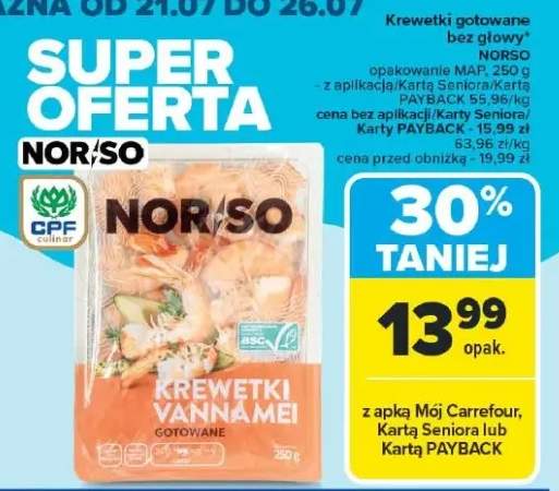 krewetki gotowane