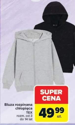 bluza rozpinana chłopięca