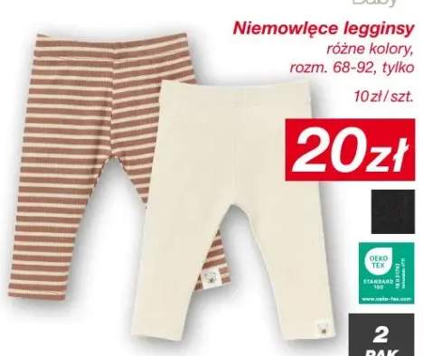legginsy niemowlęce