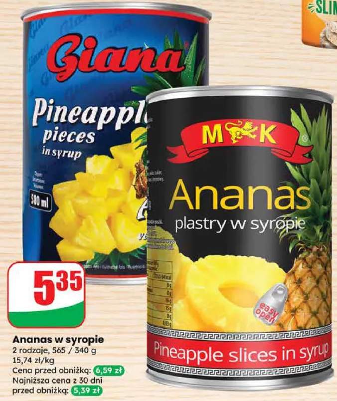 ananas w puszce