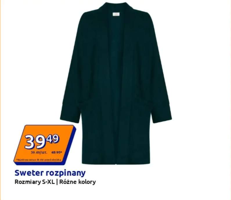 sweter rozpinany