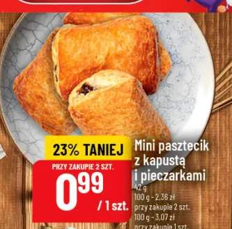 pasztecik z pieczarkami