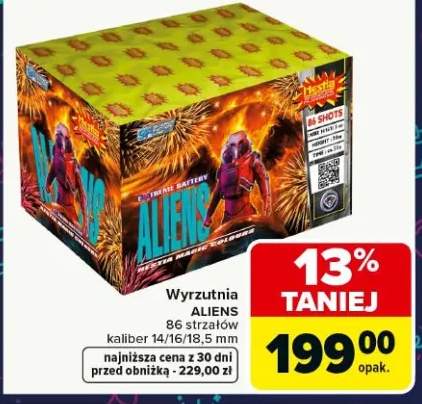 fajerwerki wyrzutnia