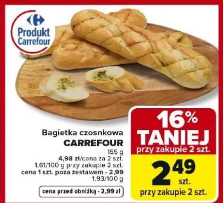 bagietka z masłem czosnkowym