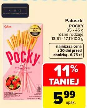 Paluszki pocky różne rodzaje