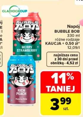 Napój Bubble Bob Kaucja 0,33 l