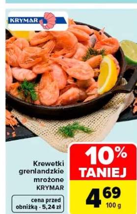 Krewetki grenlandzkie mrożone KRYMAR