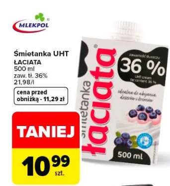 Śmietanka UHT łaciata