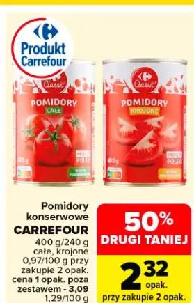 Pomidory konserwowe całe, krojone