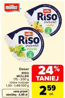 Deser Riso śmietanowo-mleczny 175-200g różne rodzaje