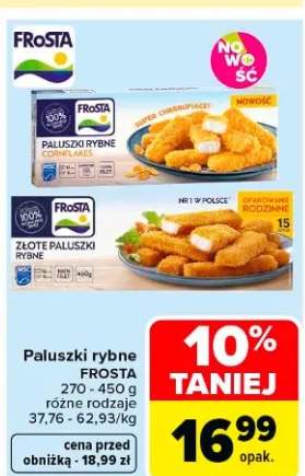 Paluszki rybne 270-450g różne rodzaje