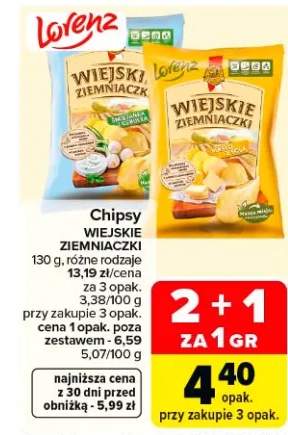 Chipsy wiejskie ziemniaczki