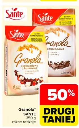 Granola czekoladowa z laskową, 50% drugi taniej