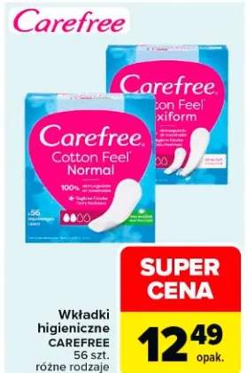 Wkładki higieniczne różne rodzaje