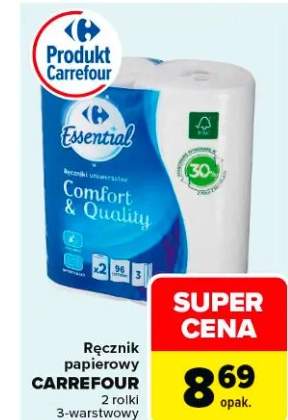 Ręcznik papierowy 3-warstwowy 2 rolki