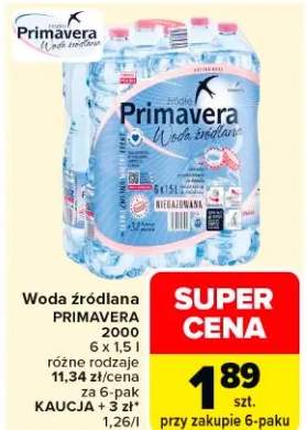 Woda źródlana 2000 różne rodzaje