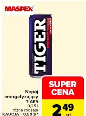 Napój energetyzujący różne rodzaje