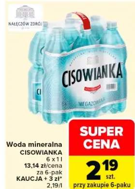 Woda mineralna niegazowana