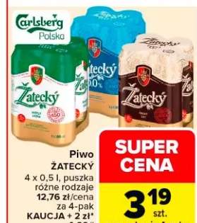 Piwo Žatecký różne rodzaje puszka