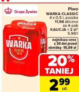 Piwo Warka Classic