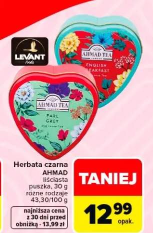 Herbata czarna liściasta puszka, różne rodzaje