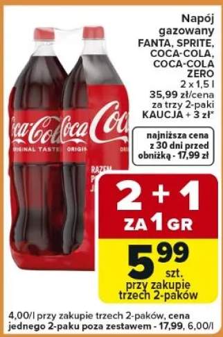 Napój gazowany różne rodzaje