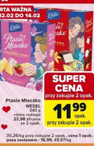 Ptasie Mleczko różne rodzaje