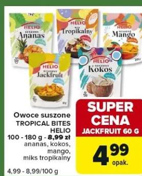 Owoce suszone Tropical Bites ananas, Jackfruit, mango, miks tropikalny