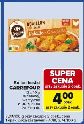 Bulion kostki drobiowy, warzywny