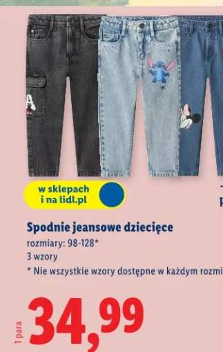 spodnie dziecięce