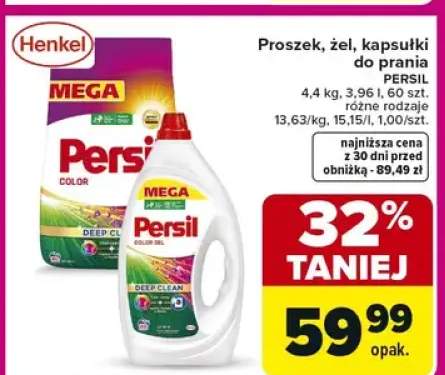 Proszek, żel, kapsułki do prania PERSIL