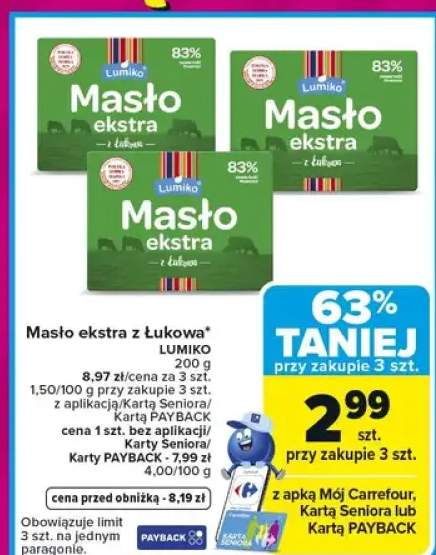 Masło ekstra z Łukowa