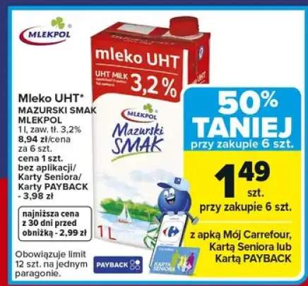 Mleko UHT mazurski smak