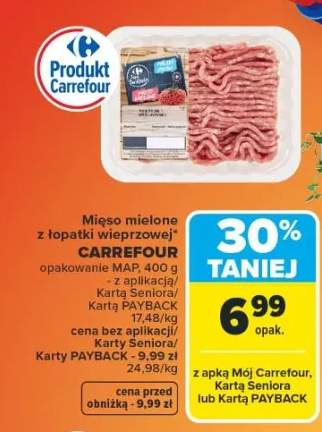 Mięso mielone z łopatki wieprzowej