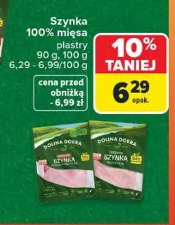 Szynka 100% mięsa plastry różne rodzaje