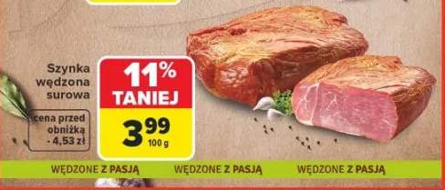 Szynka wędzona surowa