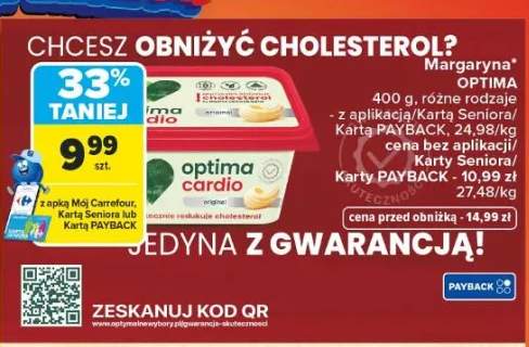 Margaryna Optima różne rodzaje