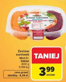 Zestaw surówek multi-smak + czosnek