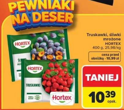 Truskawki, śliwki mrożone różne rodzaje