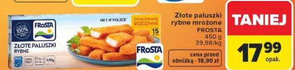 Złote paluszki rybne mrożone