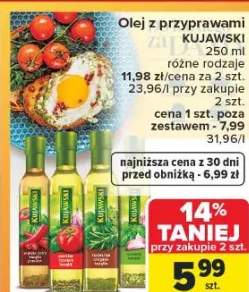 Olej z przyprawami różne rodzaje