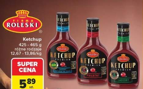 Ketchup różne rodzaje