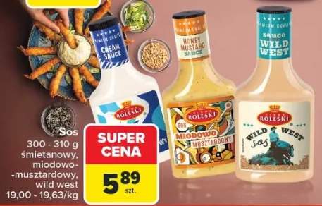 Sos śmietanowy, miodowo-musztardowy, wild west różne rodzaje