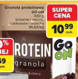 Granola proteinowa brownie i wiśnia, czekolada i orzechy