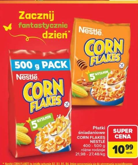 Płatki śniadaniowe Corn Flakes Nestle