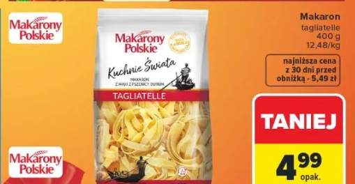 Makaron tagliatelle