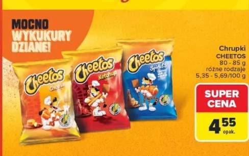 Chrupki Cheetos różne rodzaje