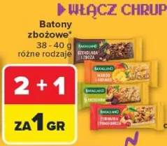 Batony zbożowe różne rodzaje