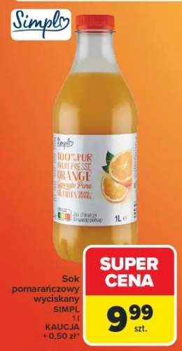 Sok pomarańczowy wyciskany