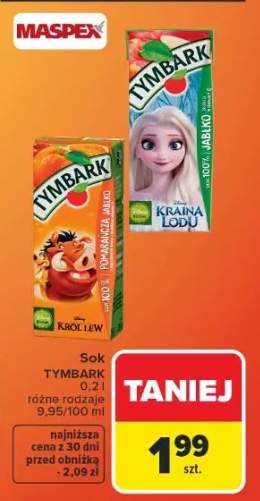 Sok Król Lew pomarańcza - jabłko